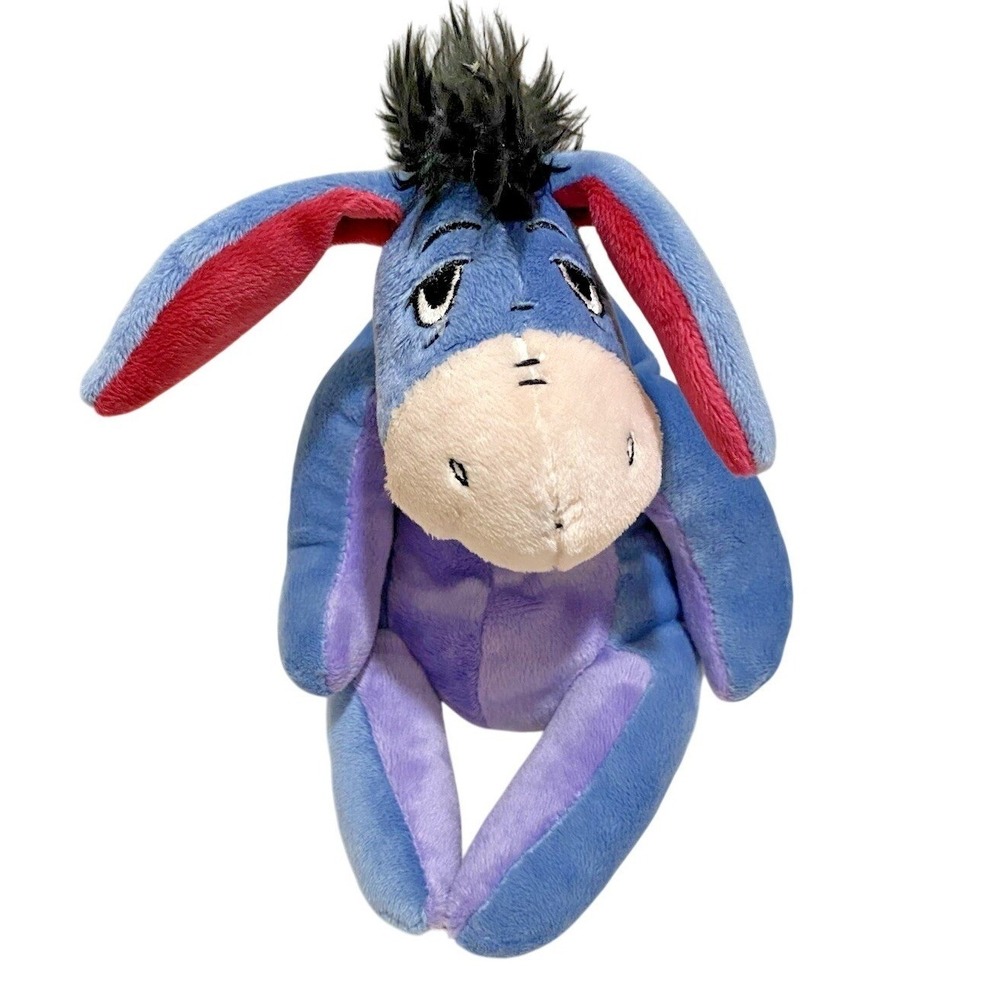 Disney Eeyore Plush Stuffed Animal Toy Blue Purple Donkey Winnie the Pooh